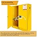 POWKOL 272 Gallon Flammable Liquid Storage Cabinet Fireproof Metal Cabinet with 3 Point Lock, Adjustable Shelves for Industrial, Scientific, Warehouse Use