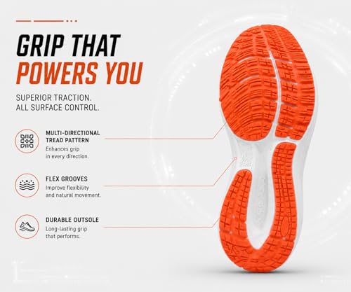 Image of Kraasa Men's Running Shoes | Breathable Mesh Upper | Lightweight Phylon Sole | Cushioned EVA Insole | Comfortable Sports & Casual Sneakers for Gym, Walking & Daily Use
