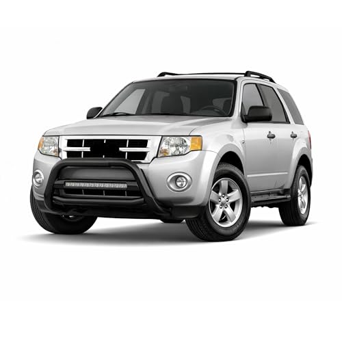 Image of Black Horse MAX Beacon Bull Bar No Skid Plate Black Compatible with 2008-2012 Ford Escape|2008-2011 Mazda Tribute|2008-2011 Mercury Mariner-MAB-FOB2601B