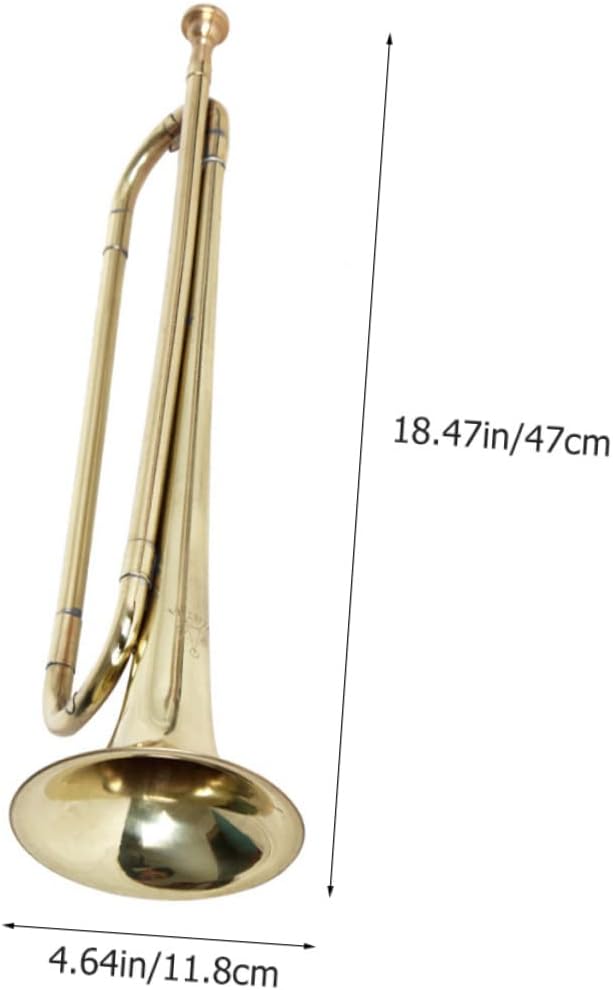 Youth Trumpet Musical Instrument Set for Boy Girl Durable Toy Trumpet with Mouthpiece for Preschool Music Bands and Outdoor Performances