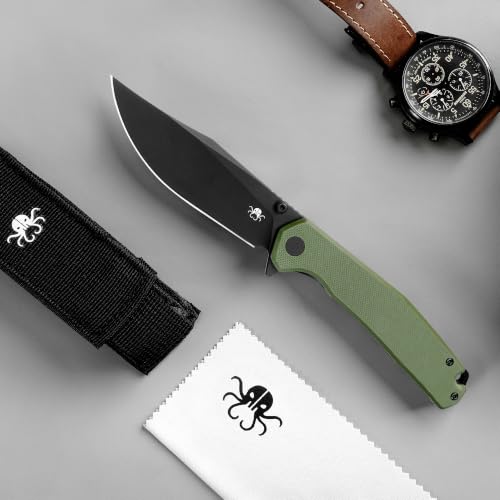 Image of Lancet Pocket Knife, Swedish 14C28N EDC Knife, G10 Folding Knives