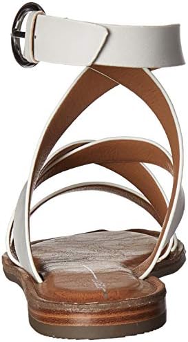 Report Women's QUILL Flat Sandal, White, 6.5 M US | Image 2
