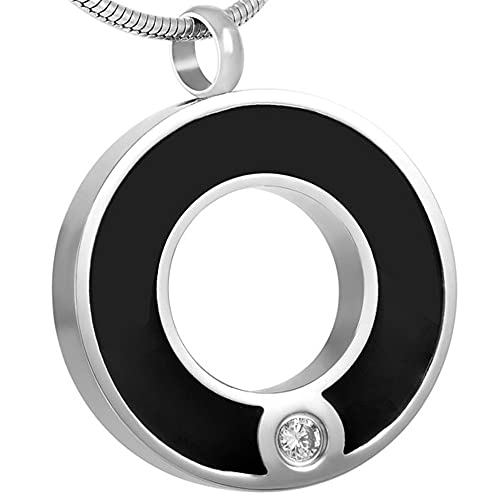 Collier urne funéraire étanche en acier pour protéger les cendres