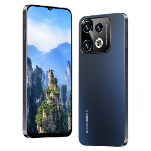 JtQtJ Smartphone móvil de red 4G, pantalla IPS de 6.3 pulgadas, SIM dual, 3 GB de RAM + 32 GB de ROM, cámaras duales, compatible con WiFi, GPS, teléfono Bluetooth (Note40pro - negro)