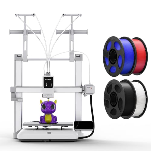 ANYCUBIC Anycubic Kobra X Multicolor 3D Printer + PLA 4KG Bundle, Standard 4-color Printing and Up to 19-color with 4 ACE 2 Pro