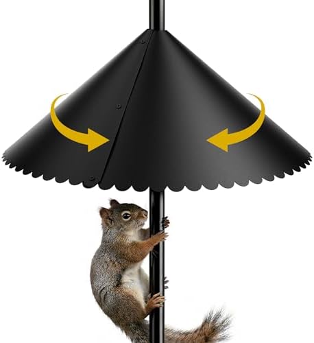 Kiwibit 19 Inch Squirrel Baffle for Bird Feeder Pole, Fits 0.67" ...