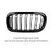 Front Grille/Grilles Kidney Grille Replacement for BMW X5 Series F15 X6 Series F16 X5M F85 X6M F86(ABS, Gloss Black)