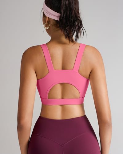 Image of RUNNING GIRL High Impact Sports Bras for Women,Racerback Running Bra Workout Crop Tank Tops Longline Sports Bra Push up