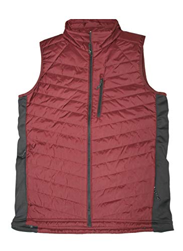 Columbia Mens Omni-Heat Cascade Trail II Hybrid Vest (Beet, S)
