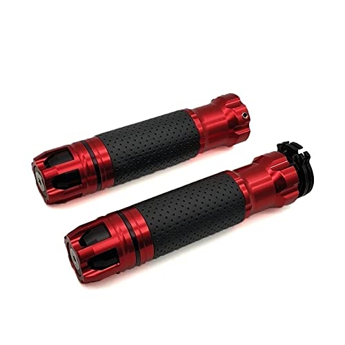 Poignées de moto 22mm en aluminium rouge haute finition pour Honda VFR