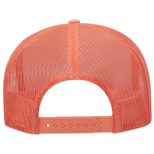 Image of OTTO Polyester Foam Front 5 Panel High Crown Mesh Back Trucker Hats in 97, Bulk, Wholesale