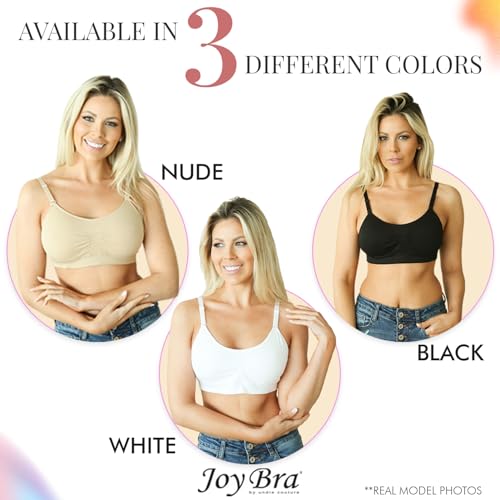 Image of Scoopneck Seamless Bras for Women | Wireless Full Coverage Push Up Womens Sports Bra | One Size /Large