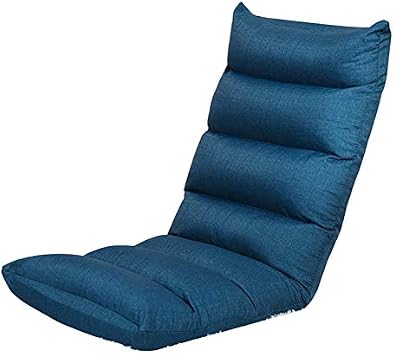 Floor Chair Floor Chair Lounge Floor Chair with backrest 5 Gears Adjustable Leisure Meditation Chair Removable and Washable Ergonomic Leisure Chair Color Blue