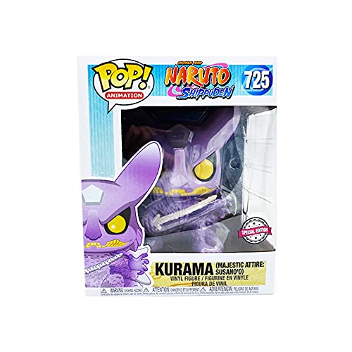 Funko Pop! Animation: Shonen Jump Naruto Shippuden #725 - Kurama Majestic Attire Susano'o 6 Inch Exclusive Bundled with Free Pet Compatible .5mm Extra Rigged Protector