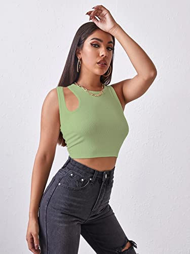 Image of Shasmi Women's Striped Slim Fit Crop, Ribbed, Stylish Tank Top, Soft and Comfy Fabric has Some Stretch