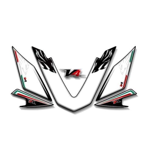 Autocollants 3D Aprilia RSV4 résine haute qualité pour carénage avant moto