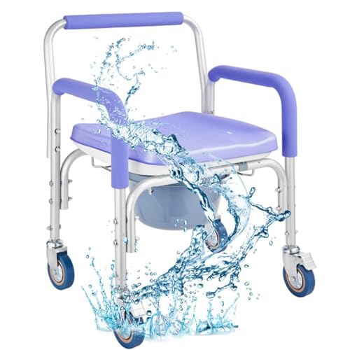 Chaise de bain roulante pour sécuriser la toilette des personnes âgées