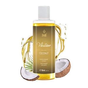 Vibratissimo “Coconut” – Exotic Massage Oil with Coconut, Love Oil, Erotic Oil, 100 ml