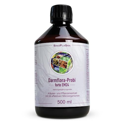 Darmflora-Probi forte EM24 | 24 lebende Bakterienstämme | 30 Mrd. KBE | sofort koloniebildend | 500 ml | natürlicher Herstellungsprozess