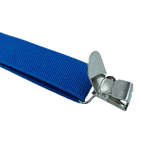 Lolelai Suspenders For Women And Men | Elastic, Adjustable, Y-Back | Pant Clips, Tuxedo Braces (1, Dark Blue) #TOP3