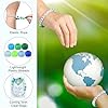 Tondiamo 50 Sets Earth Day Bracelet Crafts Kits Green Blue Acrylic Beads and Ropes Thank You Cards Appreciation Gifts for Earth Days Activities & Environmental Awareness World Environment Day #2