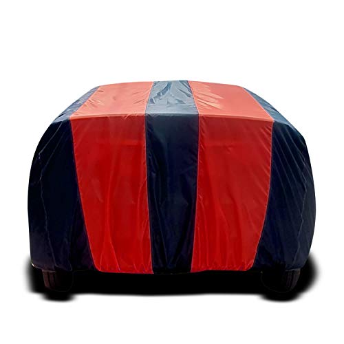 Image of Maruti Suzuki Alto LXI Car Cover Water Resistant - with Mirror Pockets Alto Car Body Cover Triple Stitched Fully Elastic Ultra Surface Body Protection Car Cover Alto LXI (Red Blue Colour)