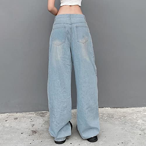 Y2k Jeans for Teen Girls Women 90s High Waisted Loose Fit Baggy Boyfriend Jeans Wide Leg Denim Pants2