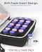 Krypthos 21 Slots Insulin Fridge Holder Storage Case, Portable Diabetes Insulin Organizer Bag for 1ml, 3ml, 5ml Vials, Hard Insulin Carrying Case for Diabetic Supplies, No Ice Pack