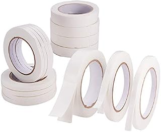 PandaHall Elite 15 Rolls Double Sided Foam Tape White PE Foam Tape Sponge