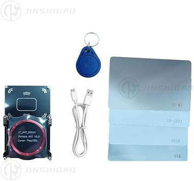 Proxmark3 RDV2 RFID Card Reader Writer Kit, NFC 5.0 Smart Chip Copier Programmer, IC/ID Key UID S50 Decoding Duplicator, Support 125KHz/13.56MHz RFID Tags (PM3)