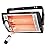 Shinic Electric Garage Heaters with Remote Control, 1500W/750W Ceiling Mounted Radiant Quartz Heater with Work Light, 90° Rotation, 5 Mode Settings, Electric Heater for Garage, Shop, Patio Large Room