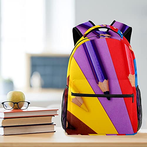 Sac à dos pingouin grande capacité au design multicolore unique