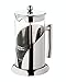 BitElegant French Press Coffee & Tea Maker, 34 Oz, 8 Coffee Cup, 4 US Cup/Mug, 1 Liter, Luxury Heavy Duty Stainless Steel and Borosilicate Glass Plunger, Pot No-Plastic