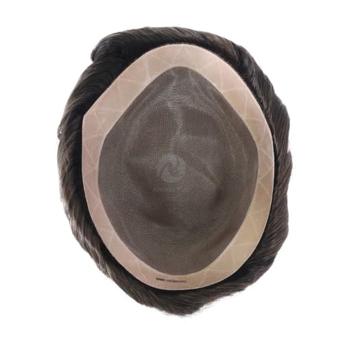 Postiche pour homme cheveux clairsemés dark brown 7x9 - 5