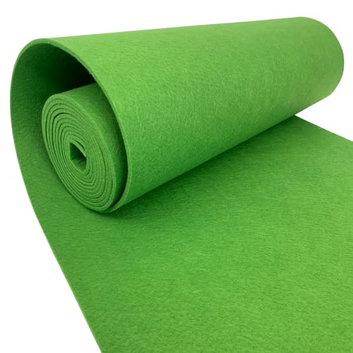 aufodara Felt Fabric 11.8 x 98.4 inch Craft Felt Fabric Roll, Felt 3mm Thick for Felt Table Mats DIY Arts & Crafts Patchwork Sewing Decorations (Light Green)