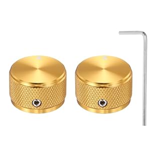 Aluminum potentiometer knob is a common sound adjustment device accessory. It is often used as an adjustment button for guitars, bass, AMPS and other musical equipment. It is a great knob replacement for music lovers. Aluminium Alloy Potentiometer Kn...