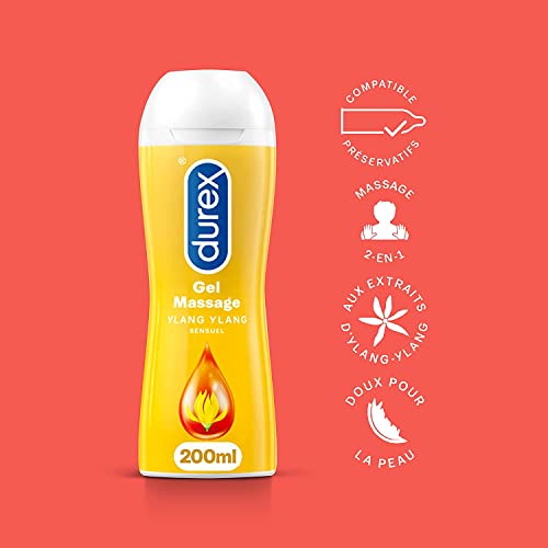 Durex Coffret Plaisir 40 préservatifs et 2 gels de massage