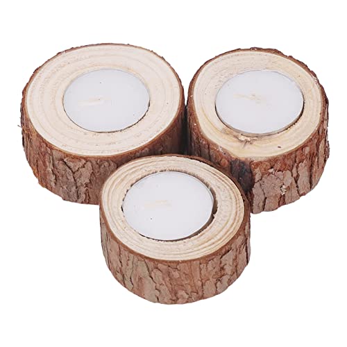 Vela de Madera Vela Resistente Beech Amplio aplicabilidad Bars de candelabros Partido de Dormitorio