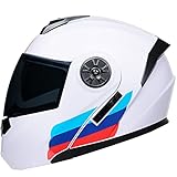 ▶ Casco de motocicleta profesional: el casco cumple con los requisitos de la norma de seguridad DOT FMVSS-218 / ECE R2205. Esto significa que ha sido aprobado para todo el tráfico por carretera en Europa y Estados Unidos. Es una herramienta de seguridad muy importante en su vida al aire libre.