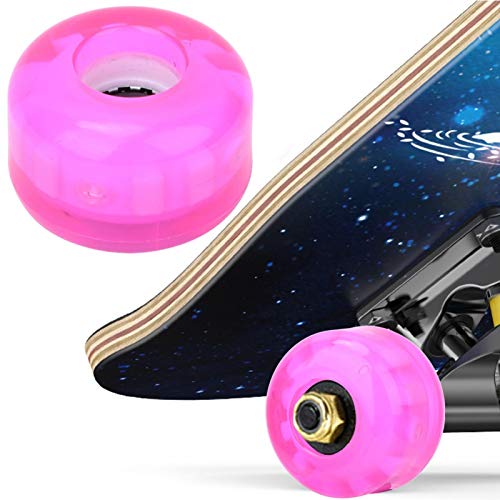 EVTSCAN 4 Pezzi di Skateboard Ruota MS2409 PU Rosa...