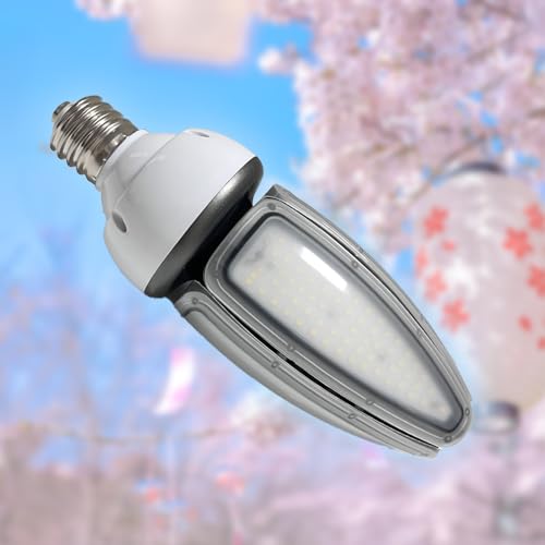 LEDコーンライト LED電球 コーン型水銀灯 60W 80W 水銀灯交換用 作業灯 明るい E39口金 IP65 防水 防塵 屋外 トウモロコシ型LED電球 LED水銀灯 コーン型LED電球 ハロゲン電球交換用 天井照明 倉庫 工場 街路灯 超高輝度 高演色性 長寿命 省エネ 取付簡単 密閉型器具対応 2年保証 (電球色3000k, 60W)