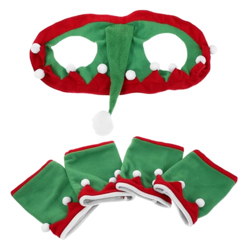 Set de décoration festive pour cheval avec chapeau en velours confortable pour équitation