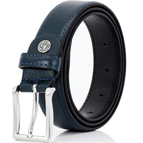 1A! LINDENMANN - Cinturón - para hombre azul oscuro 95