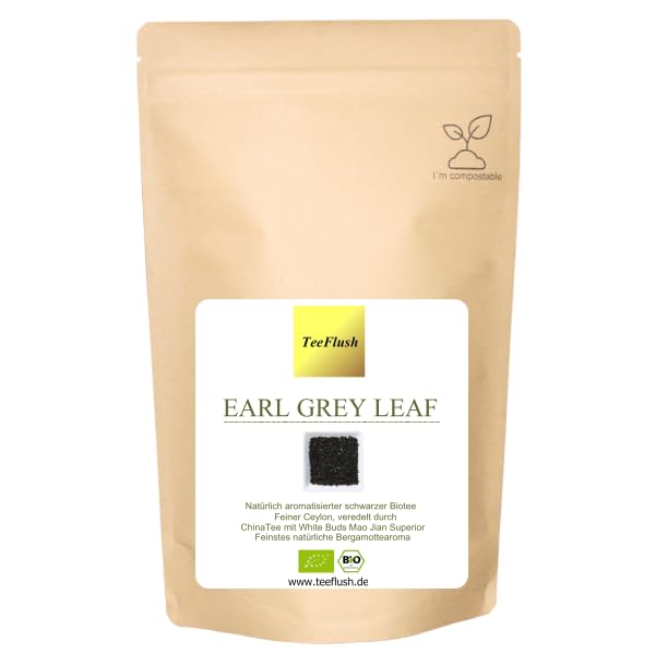 Earl Grey Leaf, Bio, 1kg, Ernte 2025, Feiner Ceylon, veredelt durch China Tee mit White Buds Mao Jian Superiorund abgerundet mit feinstem, natürlichem Bergamottearoma