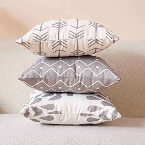 Wilproo Farmhouse Pillow Covers Decor With Home Sweet Home Quotes 18X18 Set Of 4 Housewarming Gifts For New Home Sofa Bed Car Couch Chair Patio Gray #TOP2