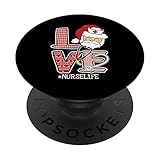 amore infermiera vita natale carino santa rn registrata infermieristica popsockets popgrip intercambiabile