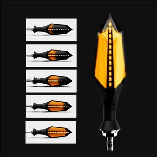 Clignotant LED pour moto feu arrière de ambré séquentiel 8 mm - 7