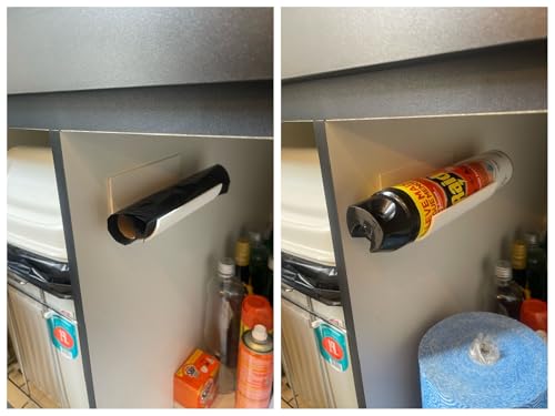 Suporte para Rolos de Sacos de Lixo, Fixação em Porta de Armário, com Fita Dupla Face