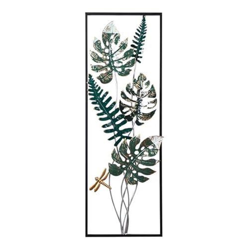 Image of SHREE 'O' GREEN TECH Gold Metal Wall Decor Leaf Wall Hanging Decoration, Set of 3 Metal Wall Art Home Decor for Living Room Office Bedroom Hotel (Design -3)