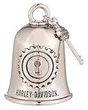 Harley-Davidson Lock & Key Charm H-D Ride Bell, Silver Finish